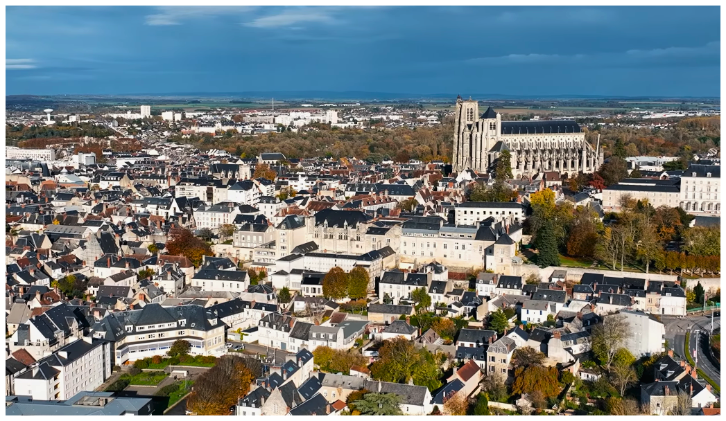 Bourges vue aérienne